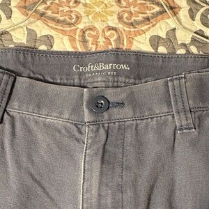 Croft & Barrow Charcoal Classic Fit Trousers